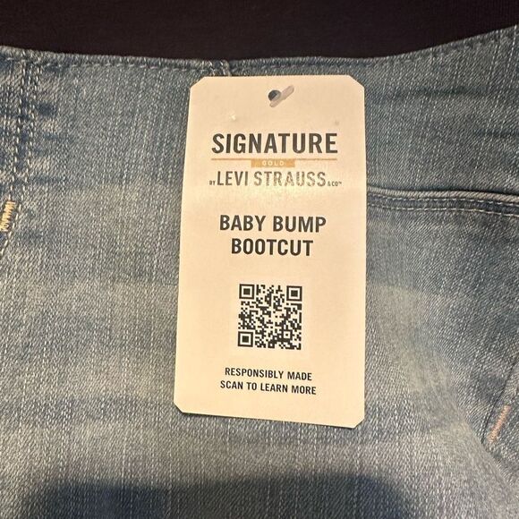 NWT Levi Strauss Signature Baby Bump Bootcut Jeans - Picture 5 of 8